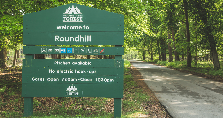 New Forest Campsites Map Roundhill Campsite - New Forest | Camping In The Forest